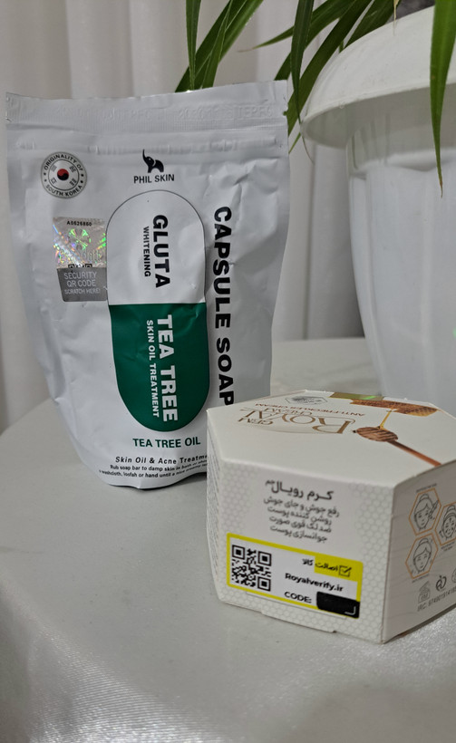 کرم ژل رویال ضدلک و روشن کننده+صابون چایی سبز کپسولی