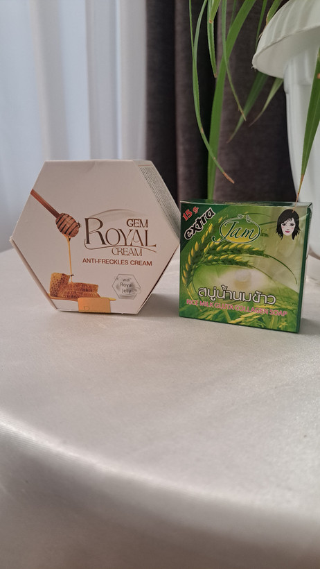 کرم ژل رویال ضدلک و روشن کننده+صابون برنج