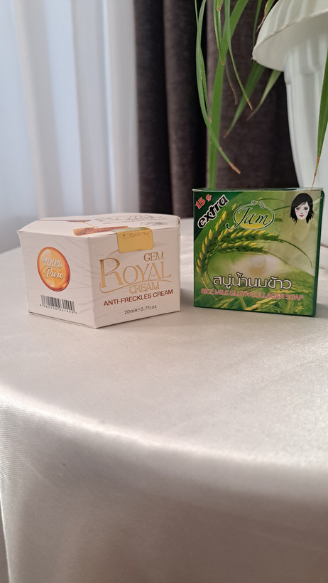 کرم ژل رویال ضدلک و روشن کننده+صابون برنج