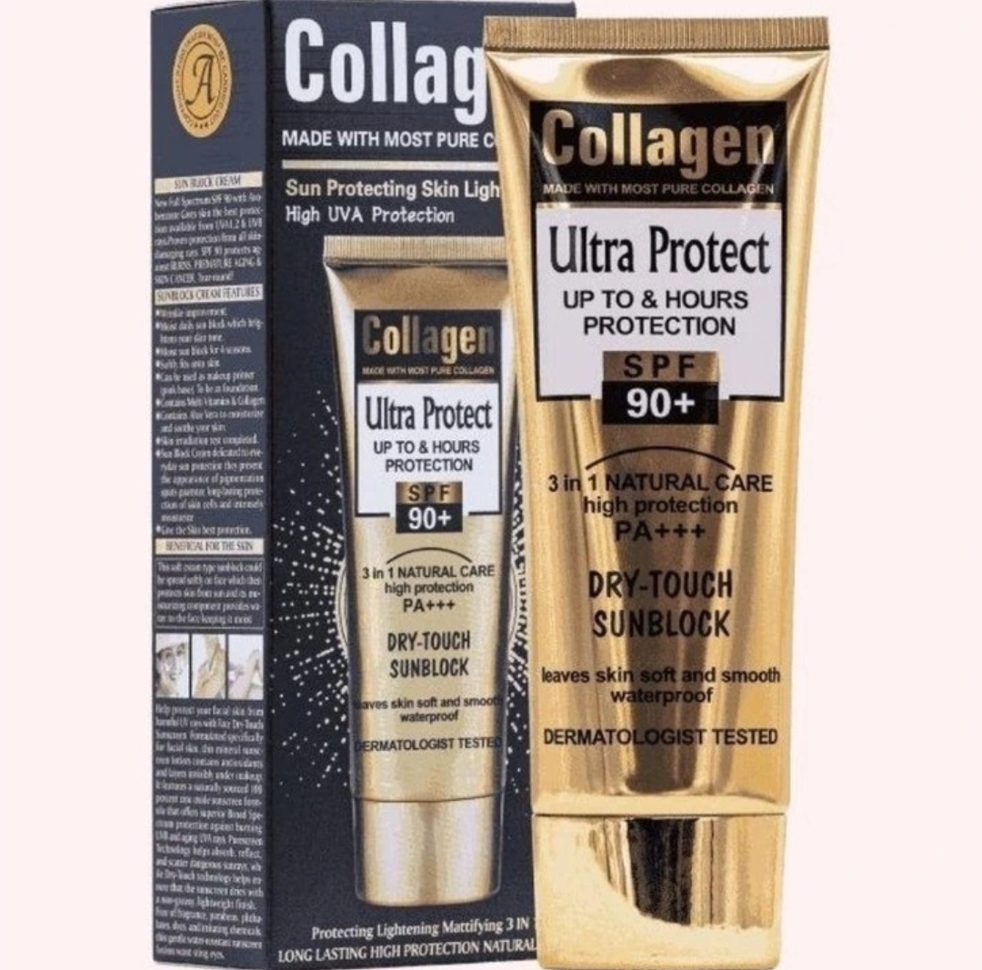 کرم ضد افتاب کلاژن بی رنگspf۹0