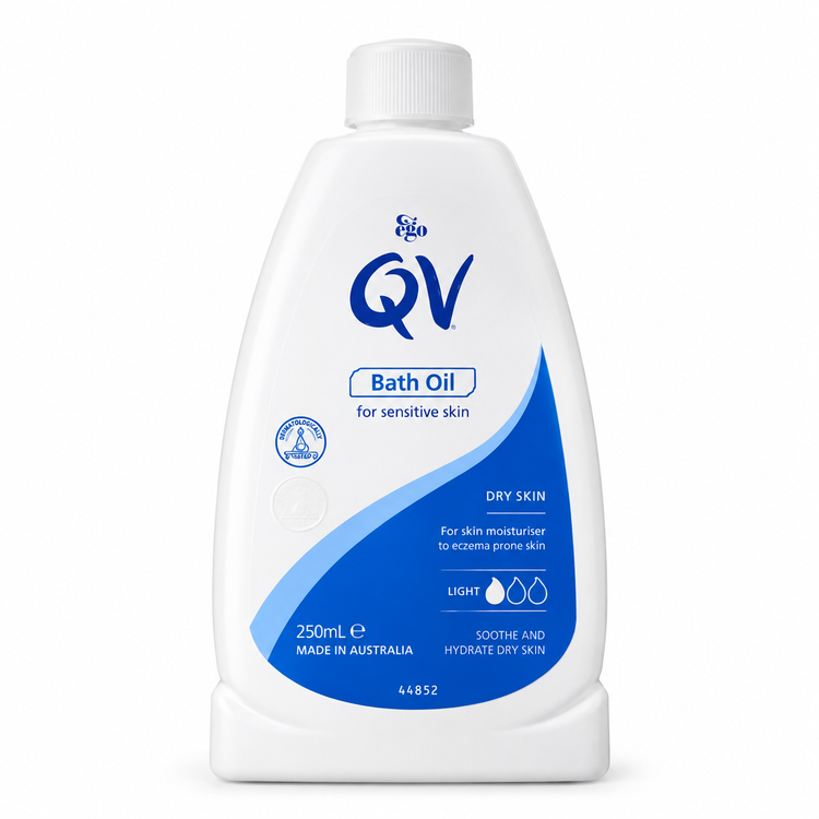 روغن حمام کیووی QV Bath Oil استرالیا حجم ۲۵۰ میلیلیتر