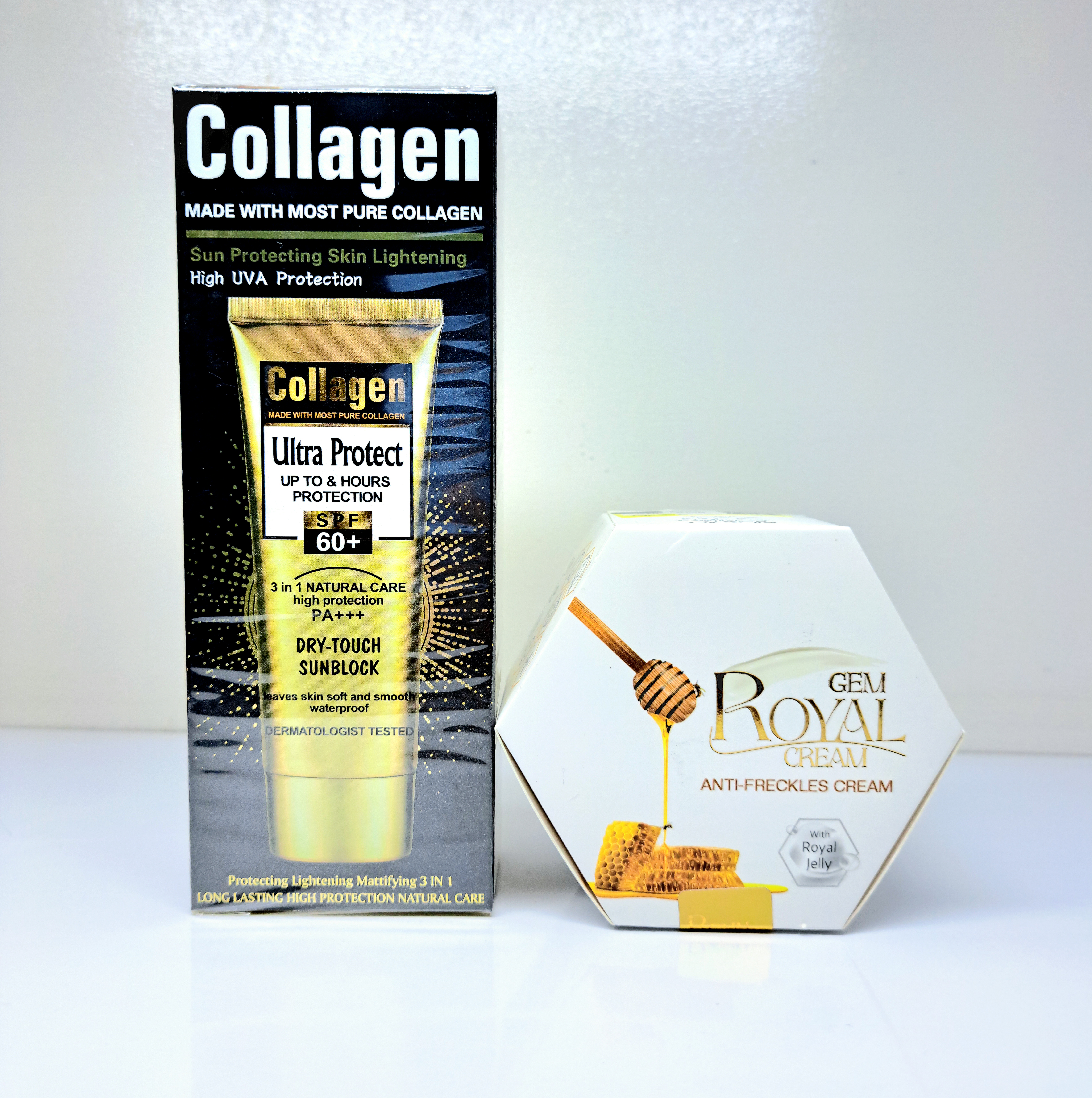 پک کرم ژل رویال ضدلک+ضدآفتاب کلاژن